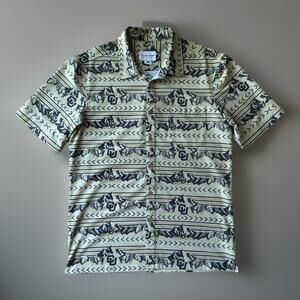Colorado Buffaloes Shirt M Multicolor Tellum Chop Short Sleeve Button Up AOP